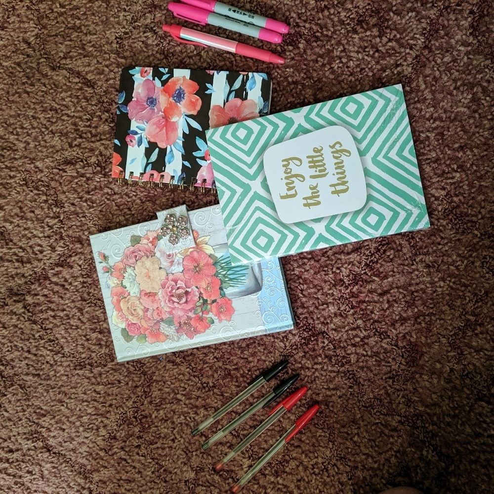 Journals and pens